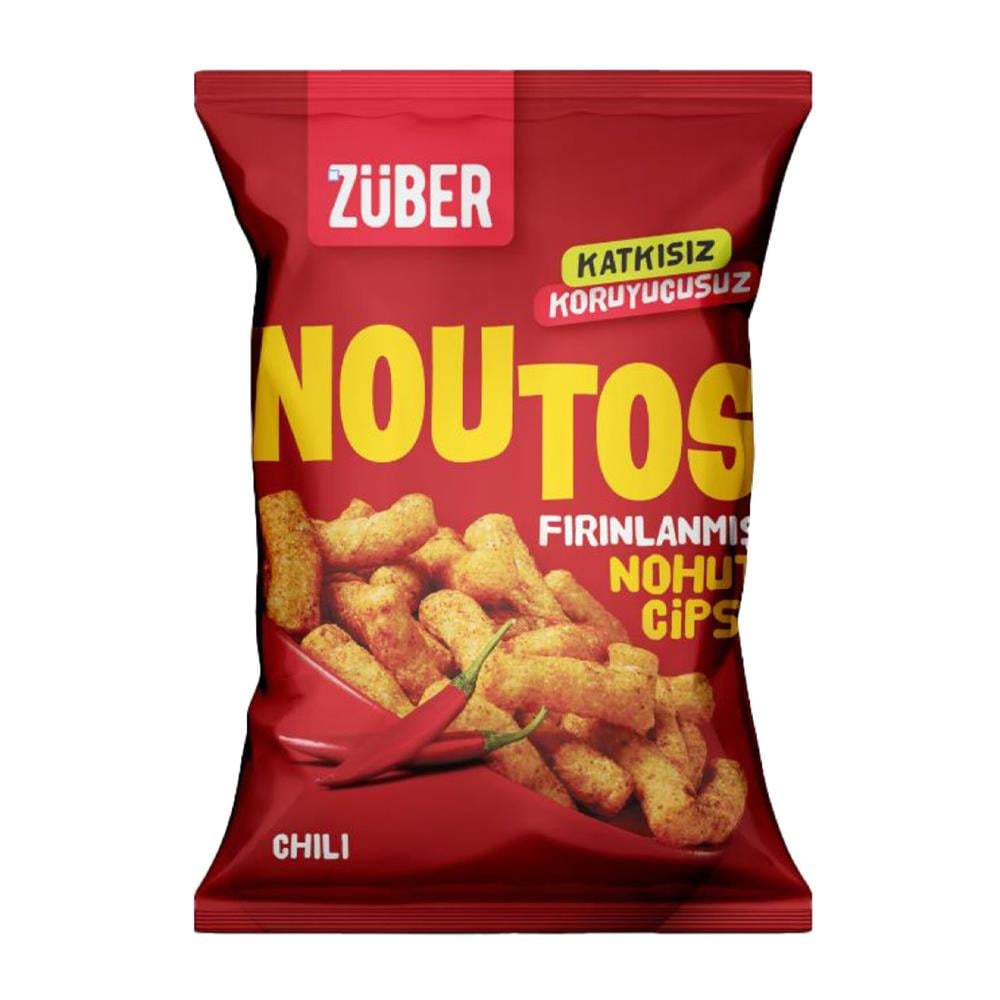 CipsZÜBER Noutos Acılıı Fırınlanmış Nohut Cipsi 55g