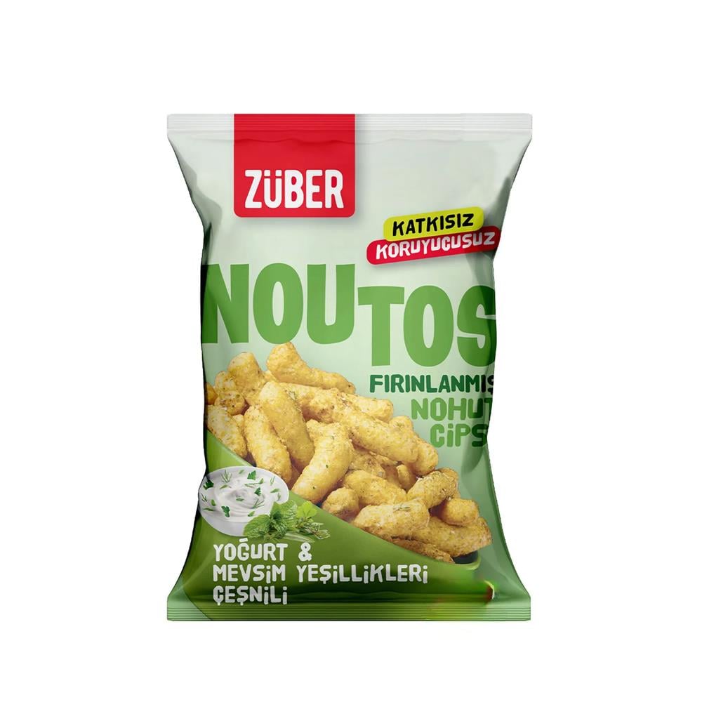 CipsZÜBER Noutos Fırınlanmış Nohut Cipsi 55g