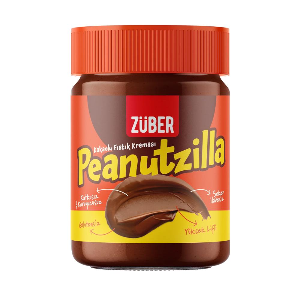 Fıstık EzmesiZüber Peanutzilla Fıstık Kreması 315 Gr Kakaolu