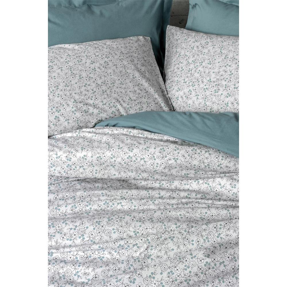 Cotton Box Petite Çift Kişilik Lastikli Çarşaflı Nevresim Takımı June Mint