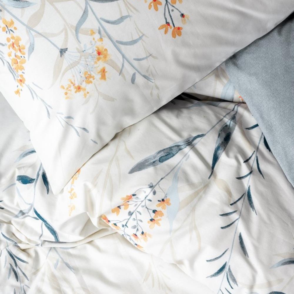 Cotton Box Tek Kişilik Nevresim Takımı Hiedra Indigo