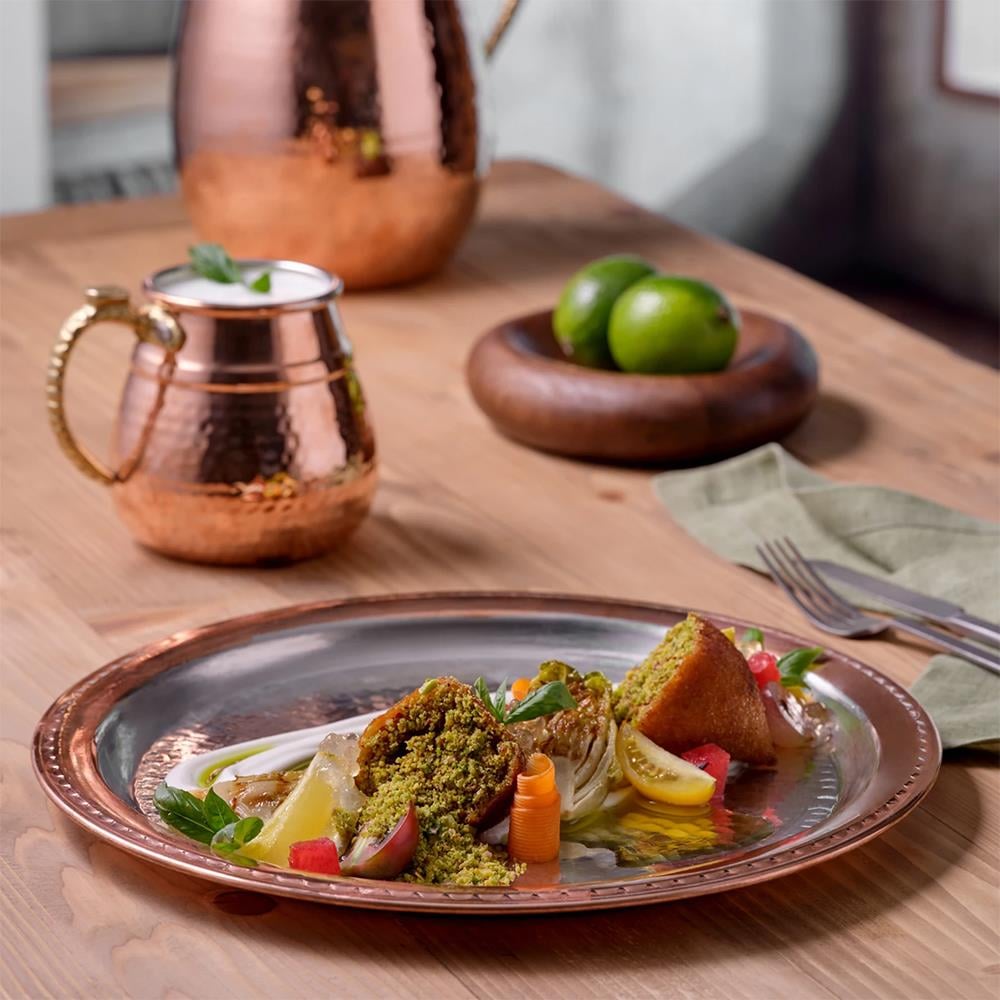 Emsan Bakır Göbeklitepe 28 cm Servis Tabağı