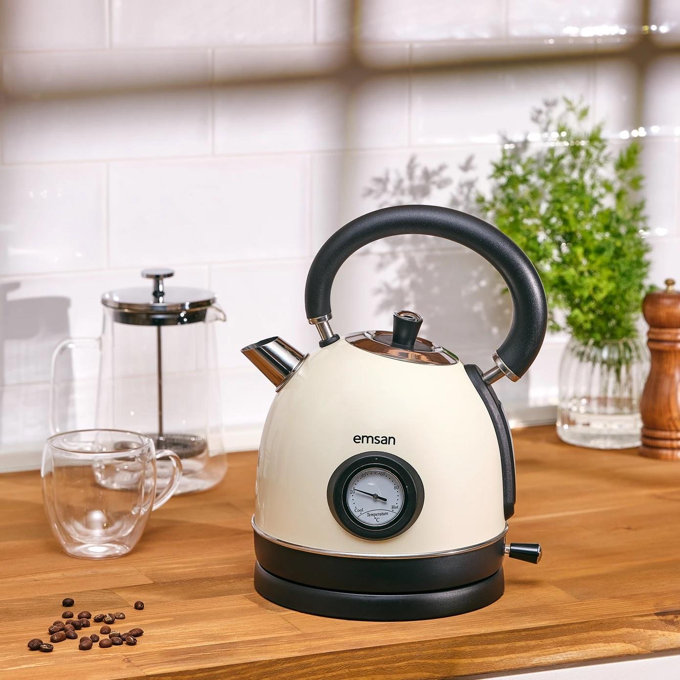 Emsan Turtle Kettle Krem