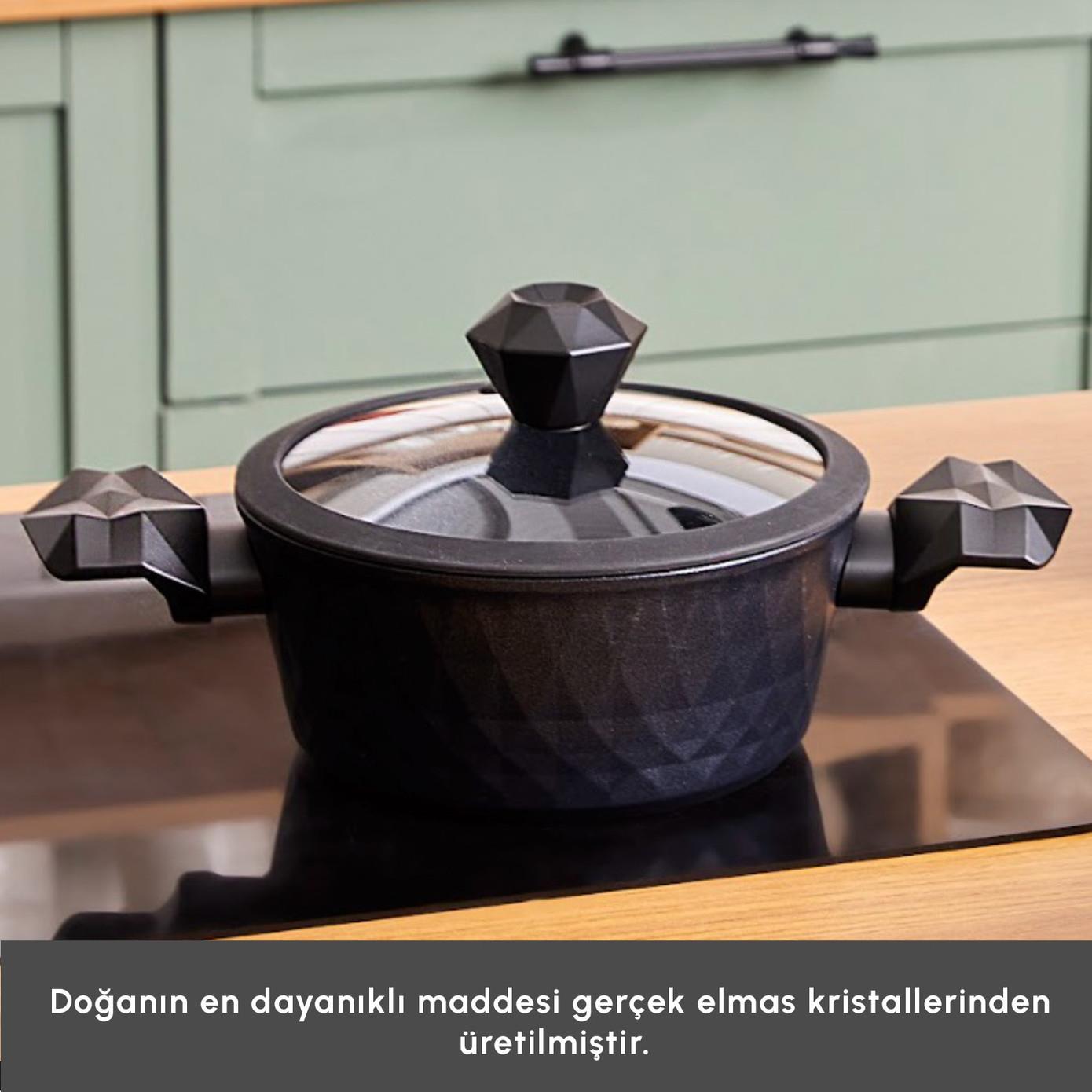 Karaca Biodiamond Antibakteriyel Kulp Tencere 20 Cm