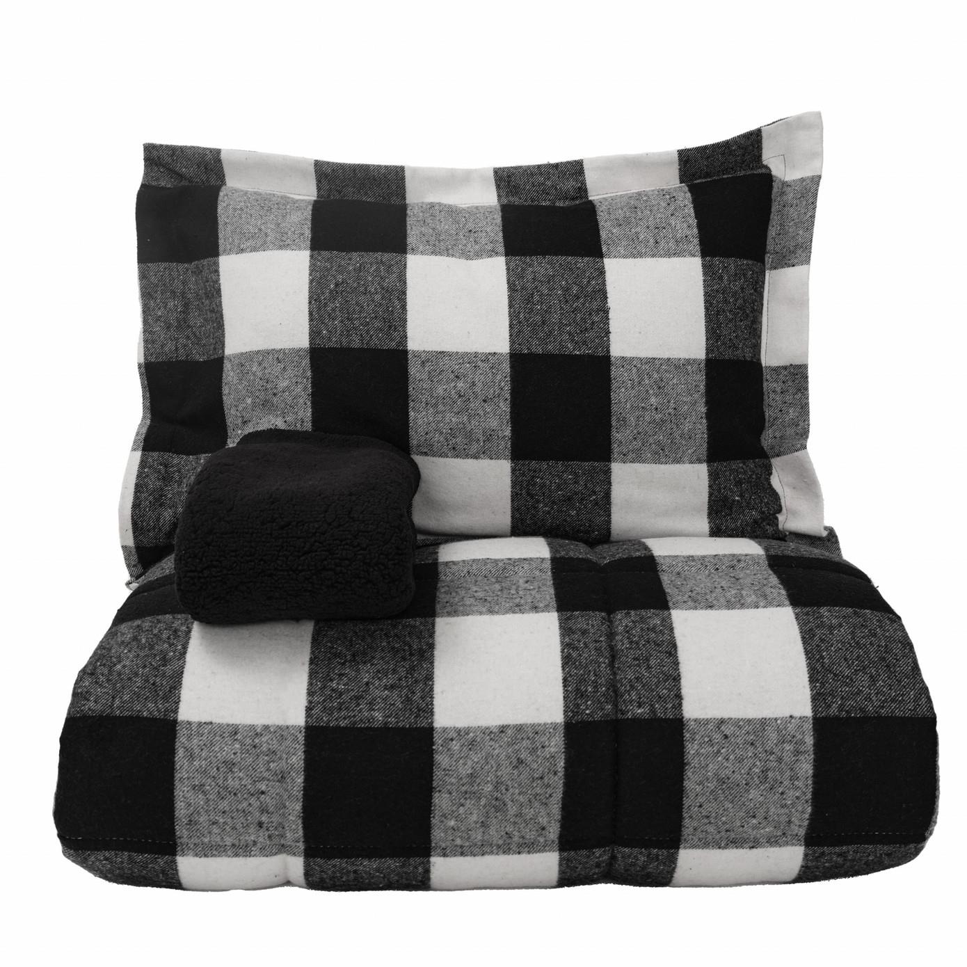 Karaca Home Mountain Siyah-Beyaz Çift Kişilik Cozy Comfort