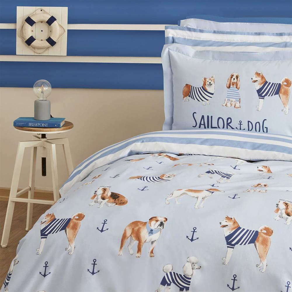 Karaca Home Young Sailor Dog Tek Kişilik Nevresim Takımı