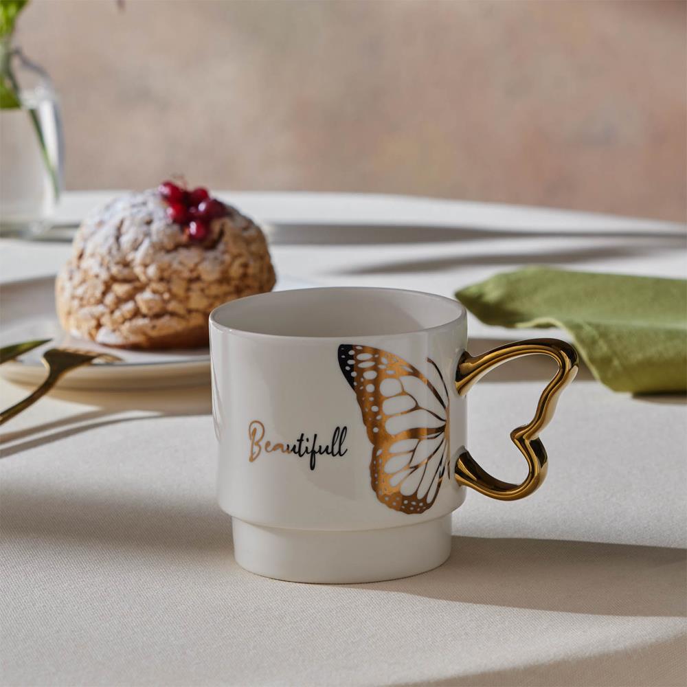 Karaca Kelebek Beauty Mug 340 Ml