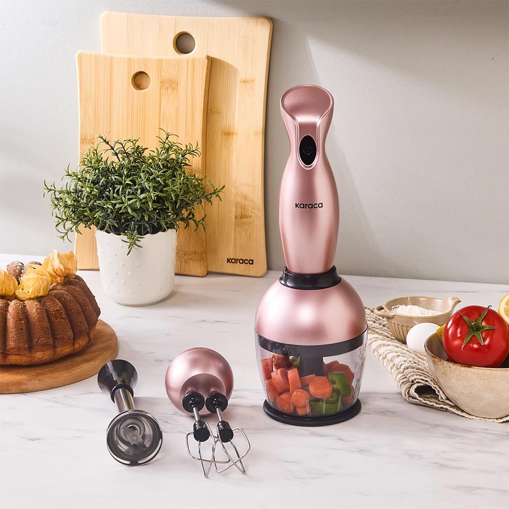 Karaca Pro- Midi Plus 3lü Blender Set Rosegold 1000w