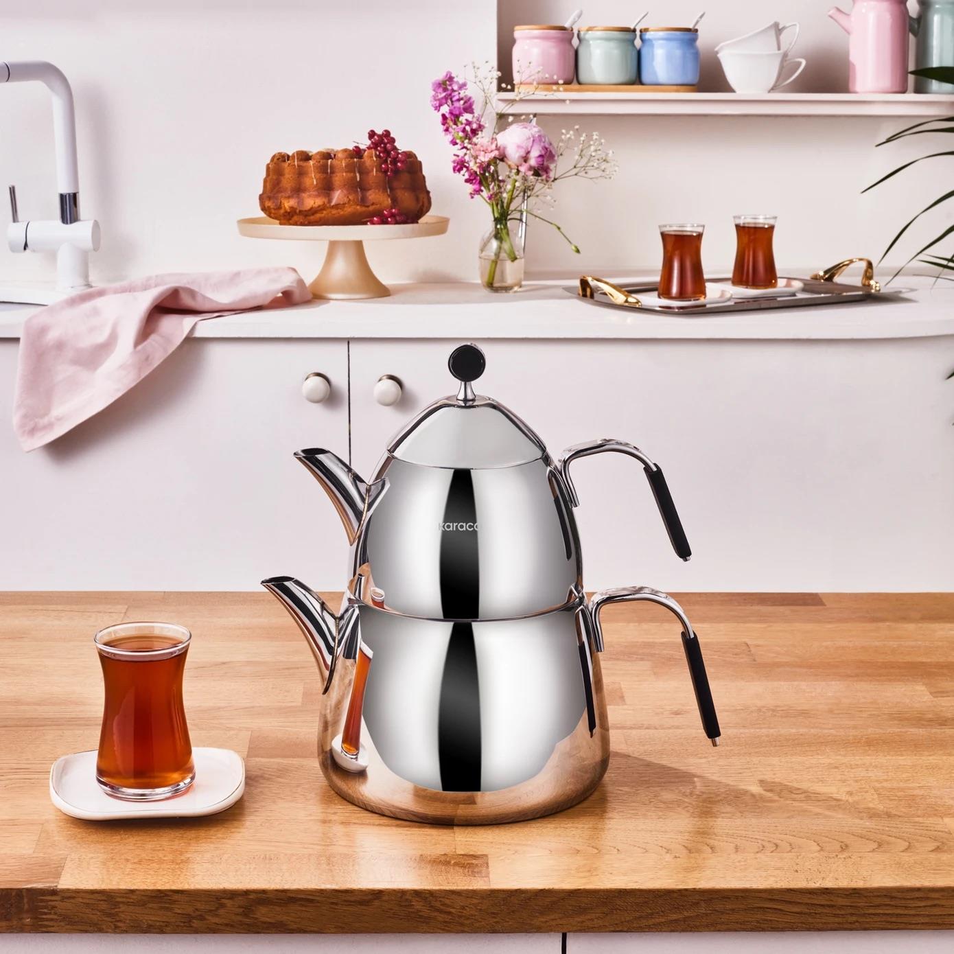 Karaca Rodos Midi Boy Çaydanlık