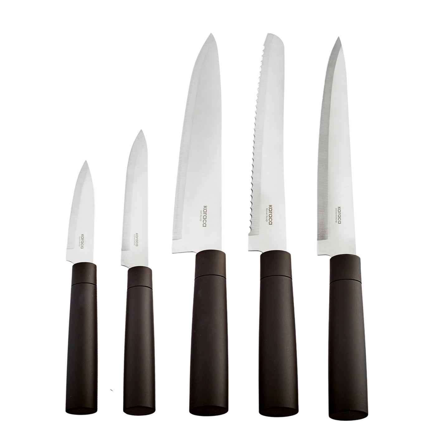 Karaca Roscar Black 6 Parça Bıçak Seti