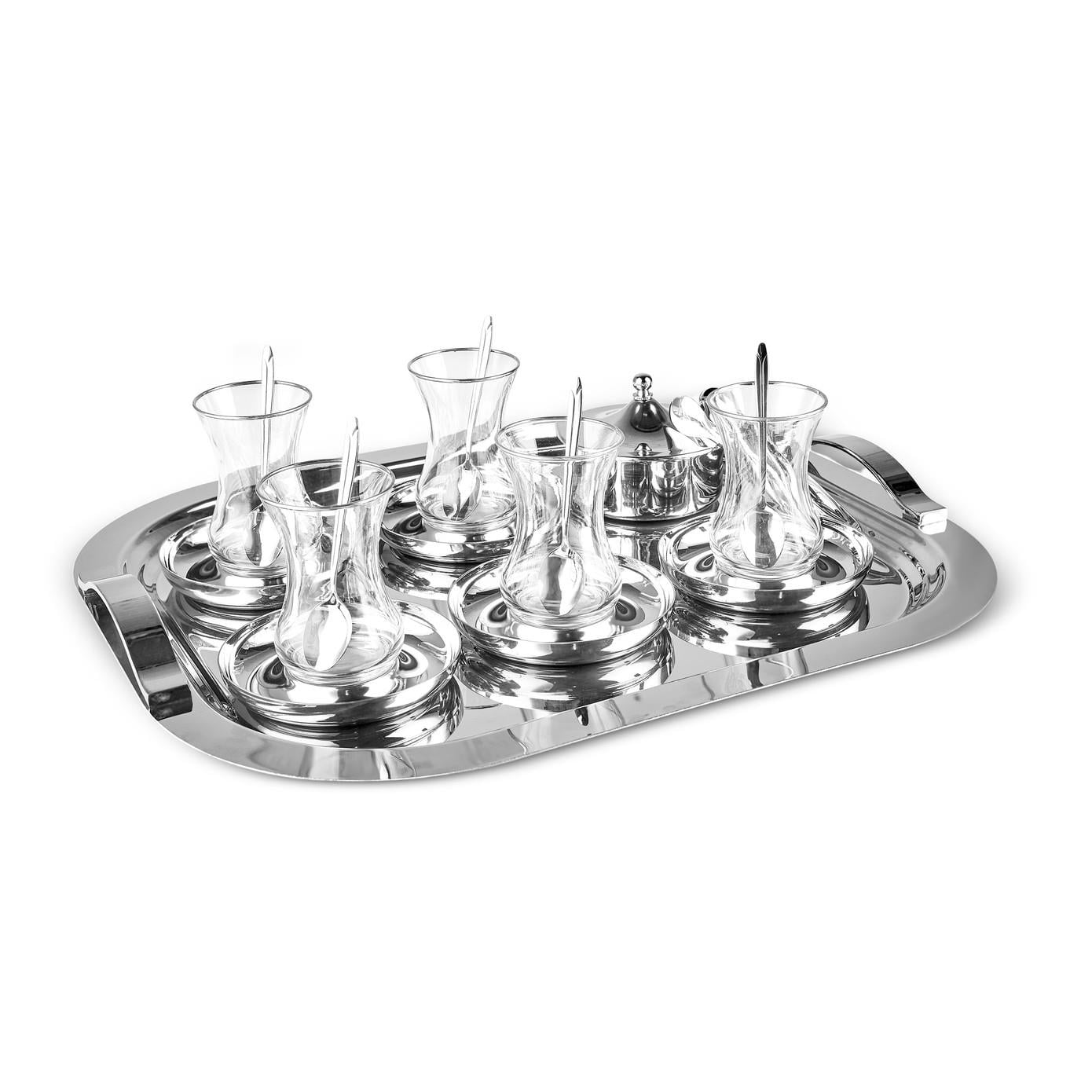 Karaca Timeless Platin 40 Parça 12 Kişilik Çay Seti