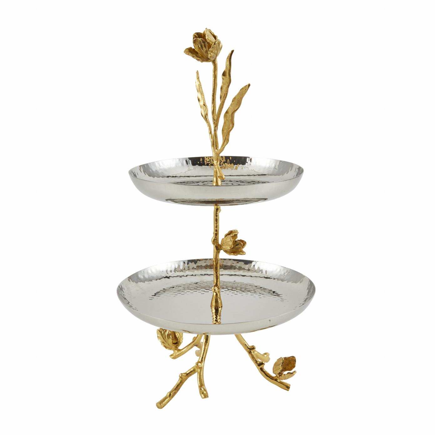 Karaca Tulip 2 Katlı Dekoratif Servislik