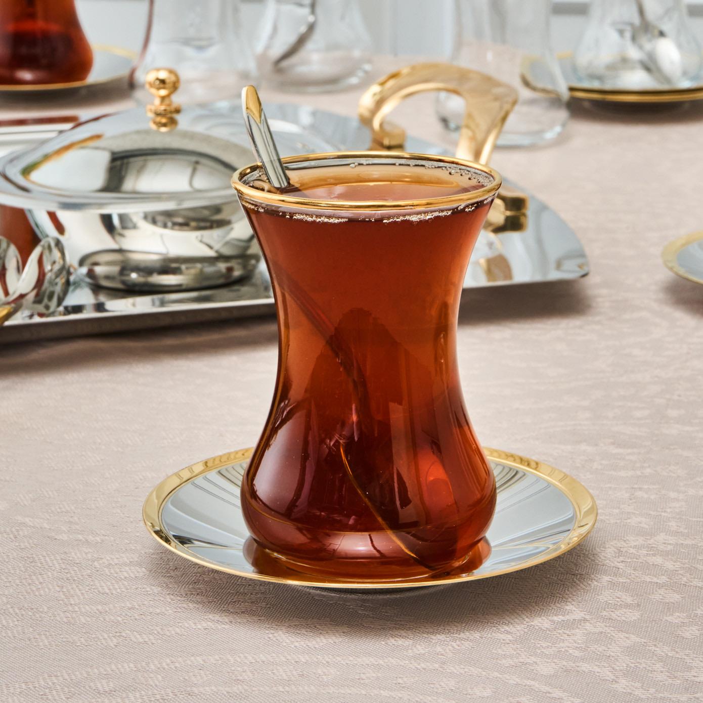 Karaca Vista Gold 40 Parça 12 Kişilik Çay Seti