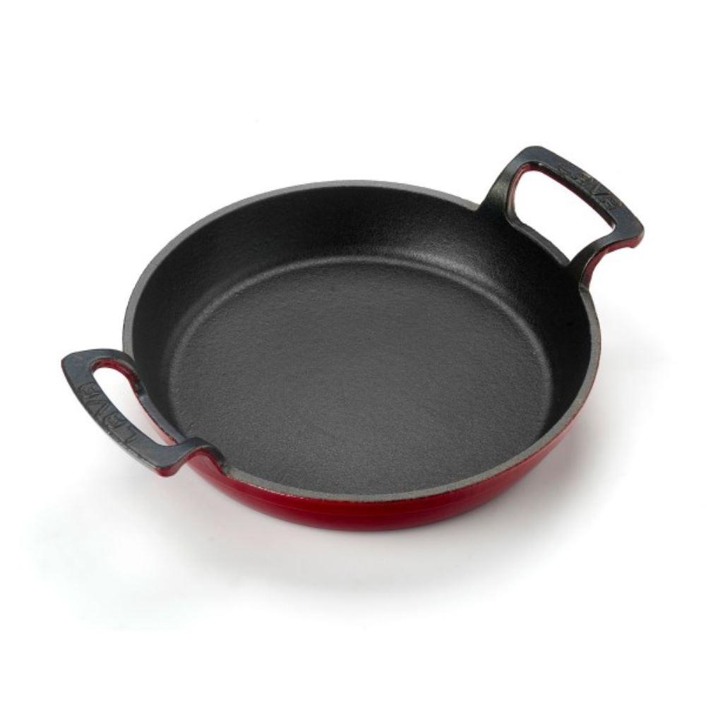Lava Sahan Döküm Demir Çift Kulplu Kırmızı 24cm.