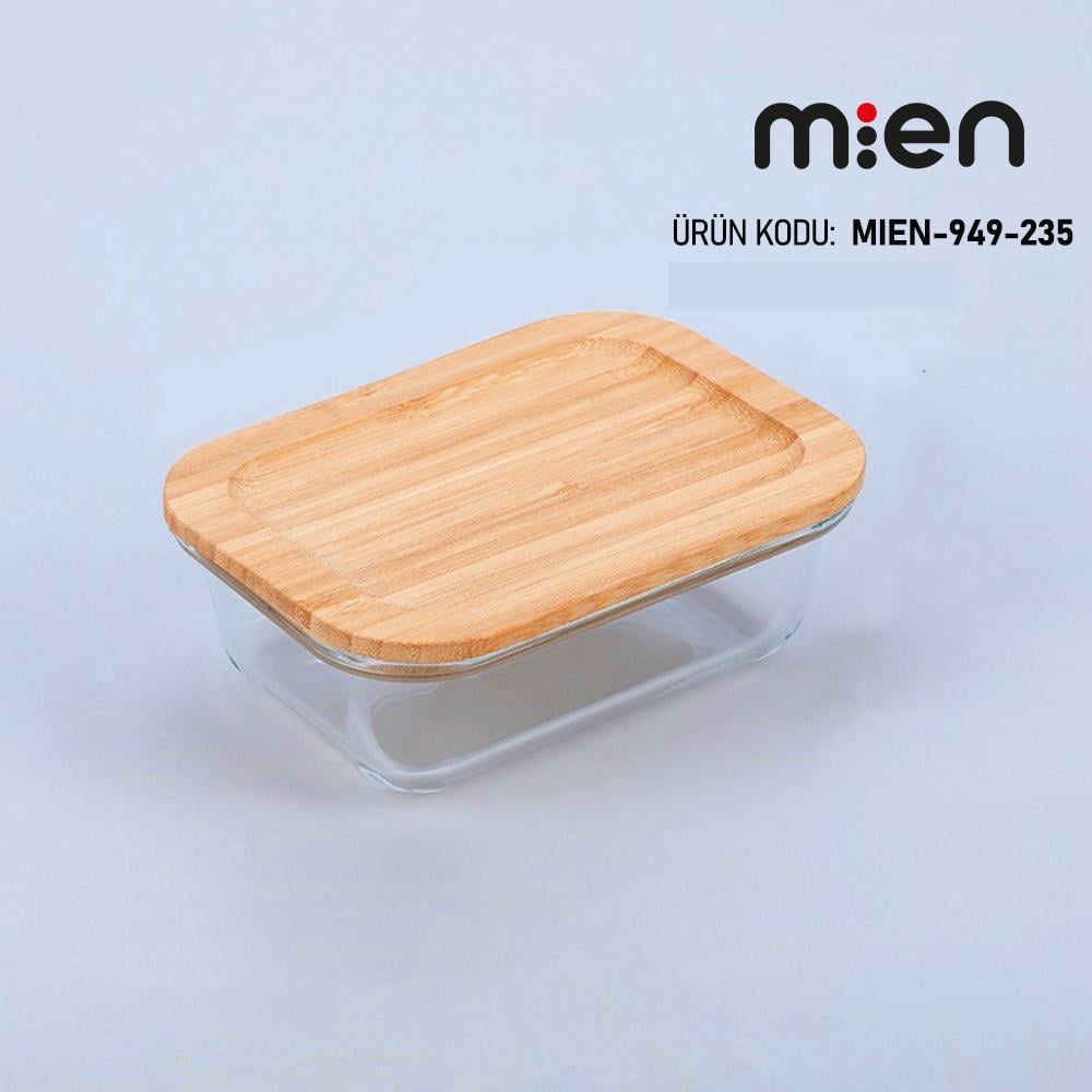 Mien Bamb Kapaklı Dikdörtgen Orta Kahvaltılık 949