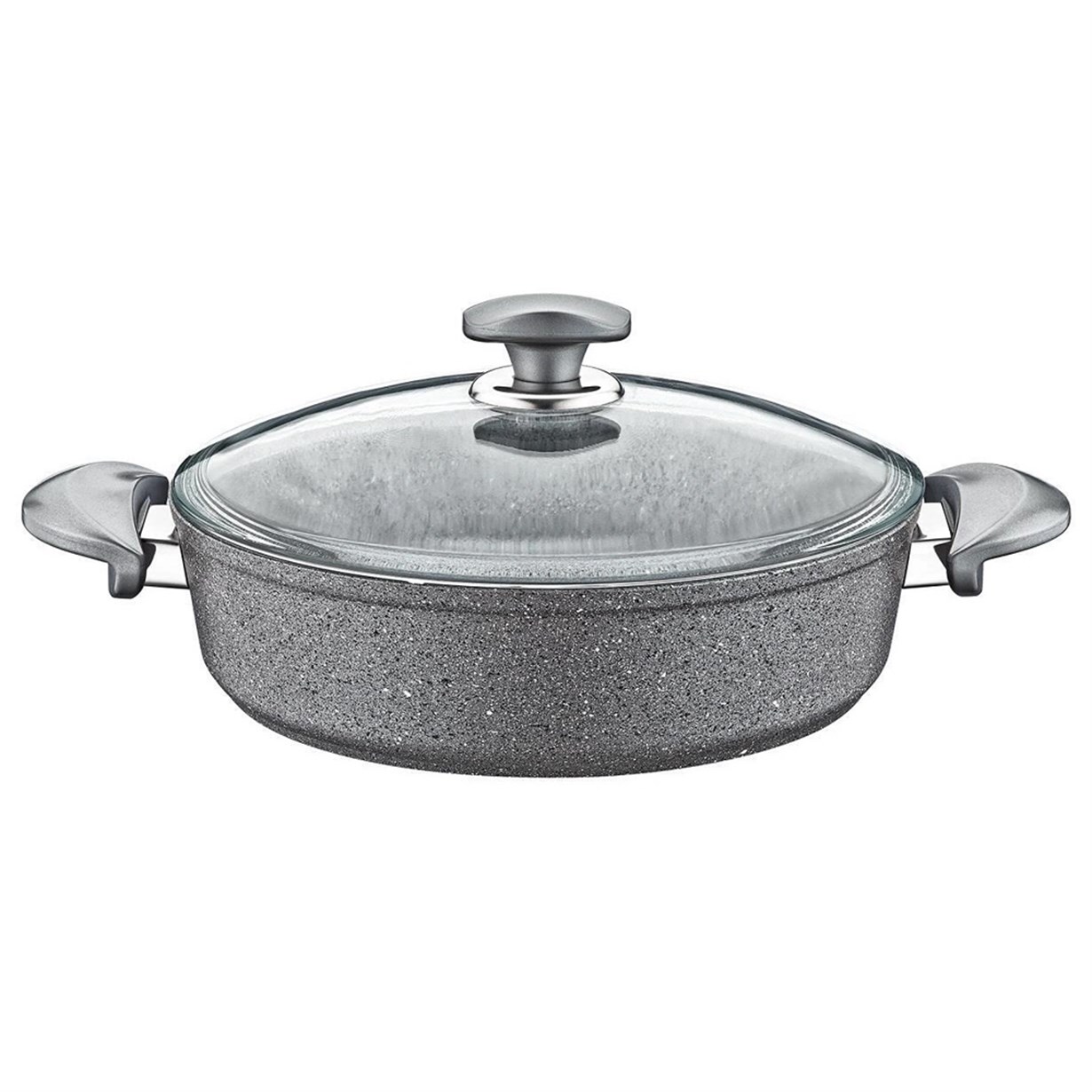 Oms Karnıyarık Tenceresi Cam Kapak 26 cm
