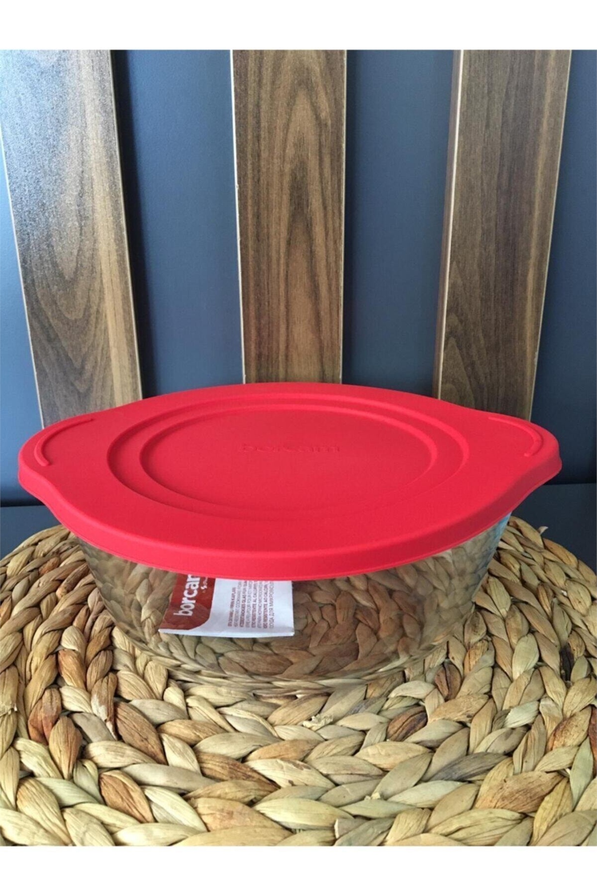 Paşabahçe Kırmızı Kapaklı Yuvarlak Tencere Borcam 59001