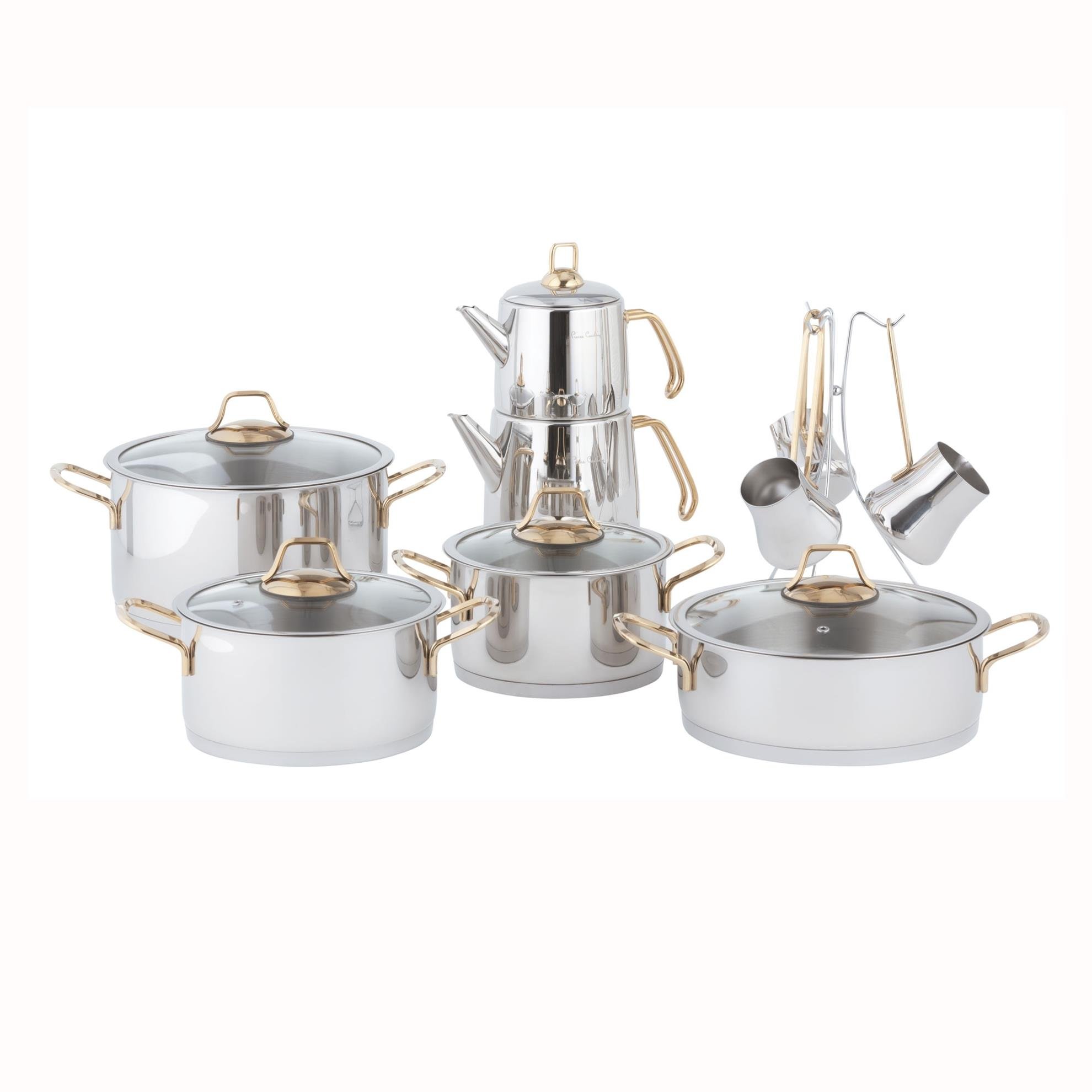 Pierre Cardin Jupiter Gold 16 Parça Tencere Seti