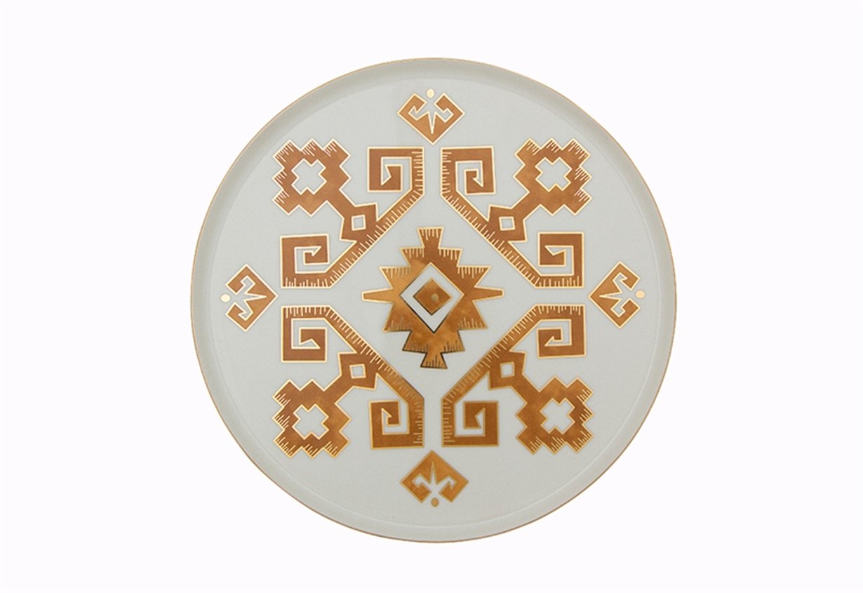 Porland Arabesque Desen1 Düz Tabak 27cm