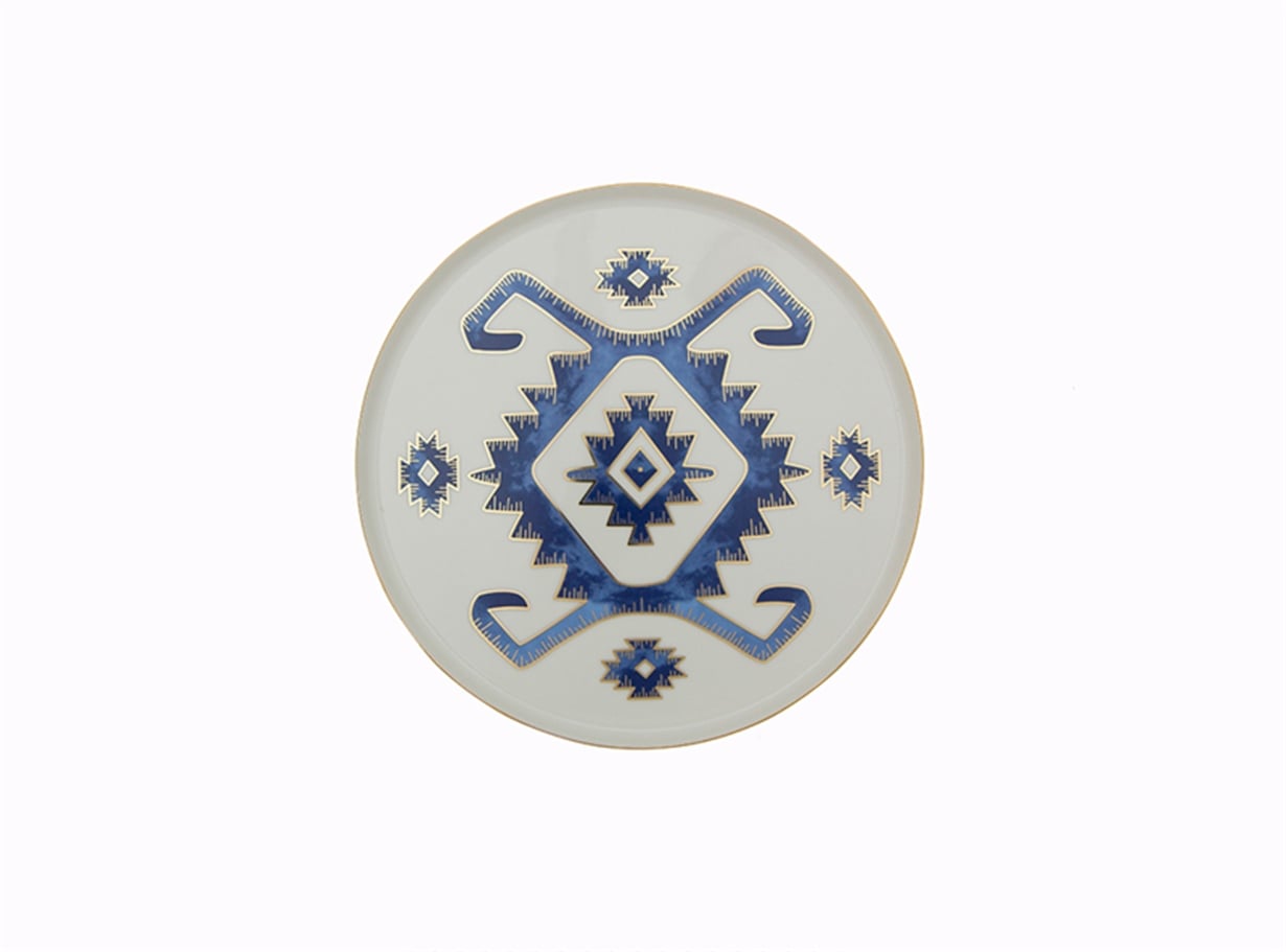 Porland Arabesque Desen5 Düz Tabak 18cm