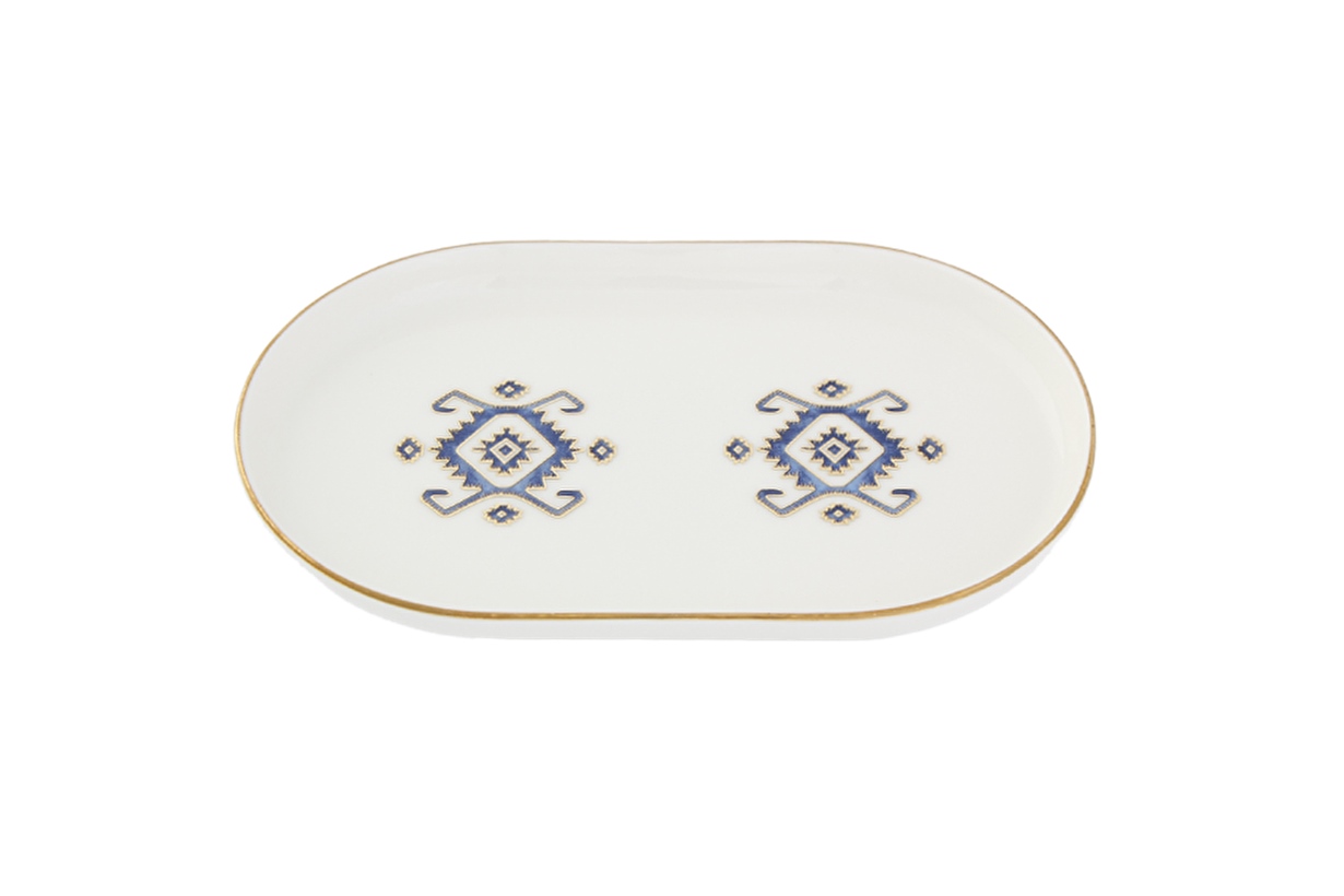 Porland Arabesque Desen5 Kayık Tabak 18cm