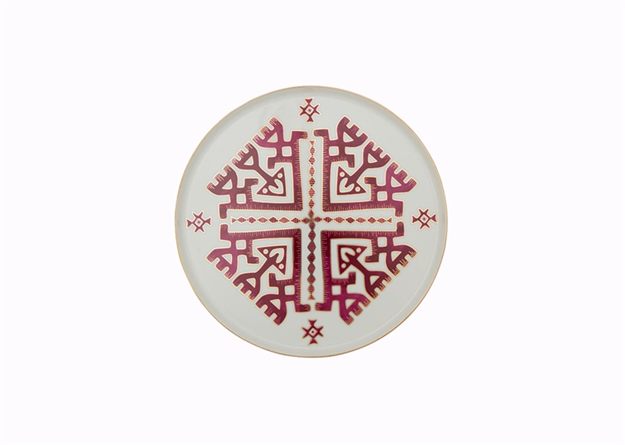 Porland Arabesque Desen6 Düz Tabak 18cm