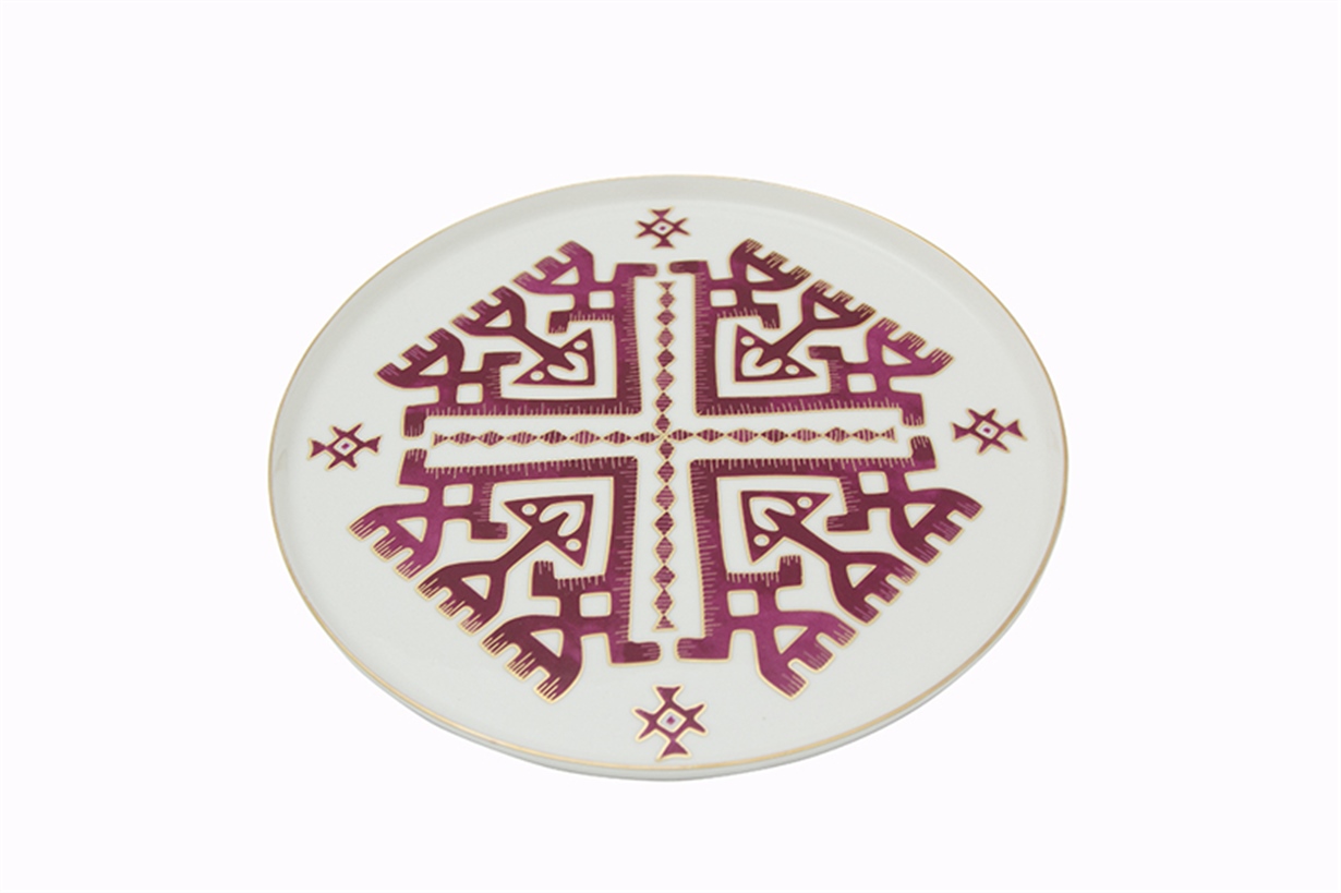 Porland Arabesque Desen6 Düz Tabak 27cm