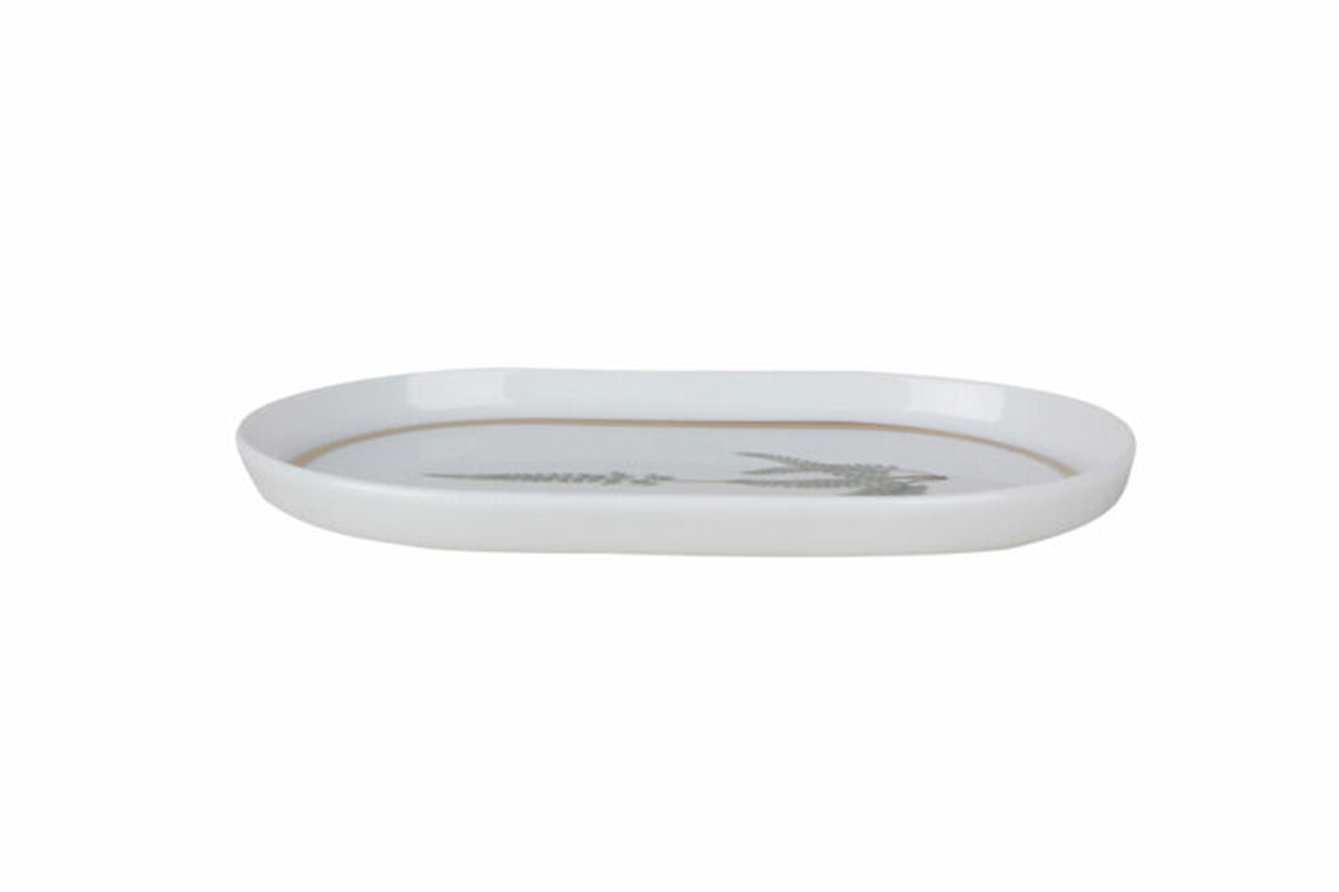 Porland Botanical Desen1 Kayık Tabak 18cm