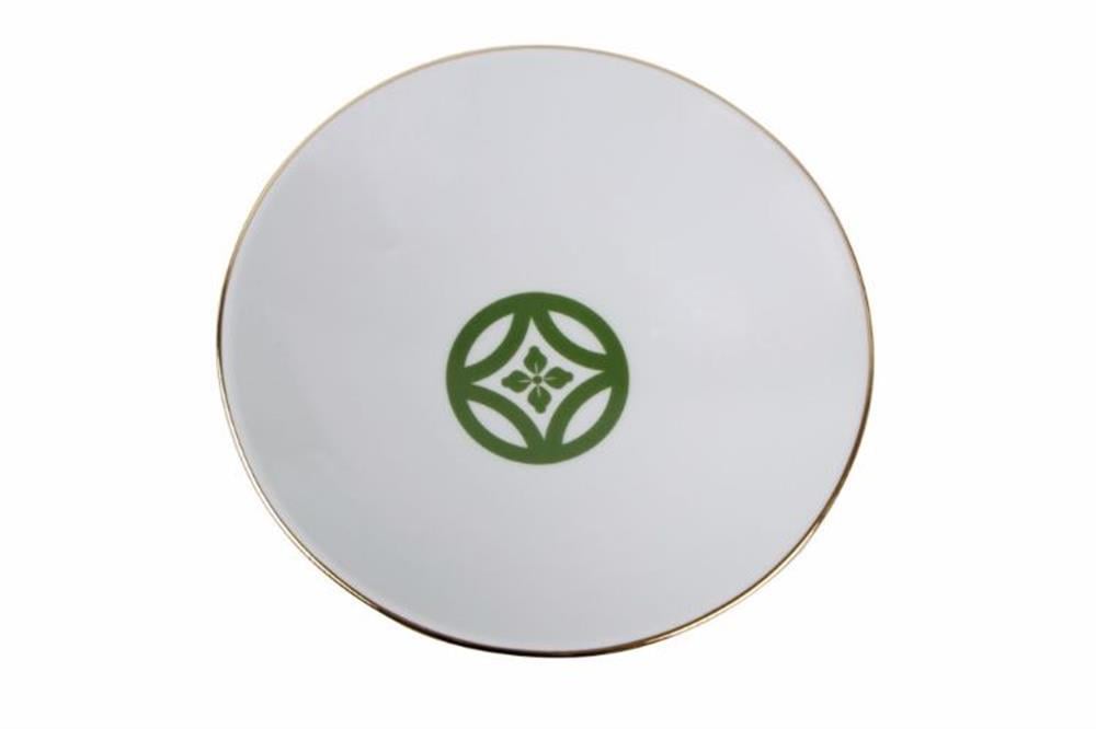 Porland Çukur Tabak 20 CM Morocco Desen 1 Yeşil