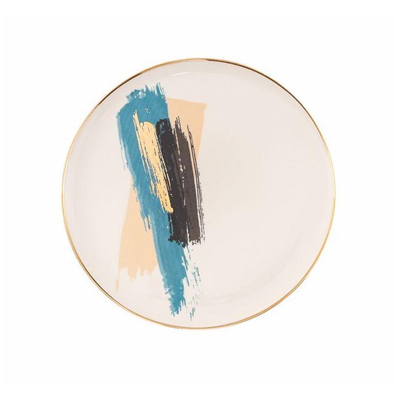 Porland Düz Tabak 21 cm Desen 3 Dash