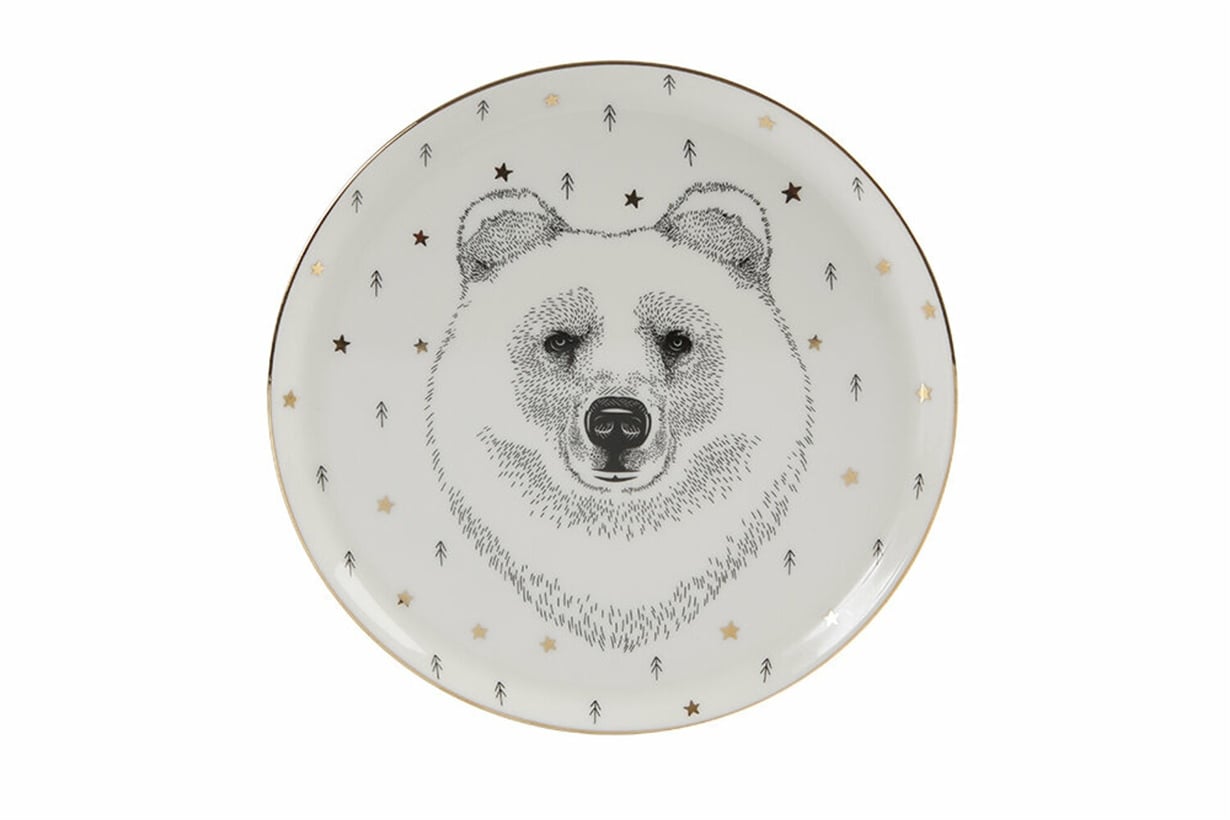 Porland Forest Bear Düz Tabak 20cm