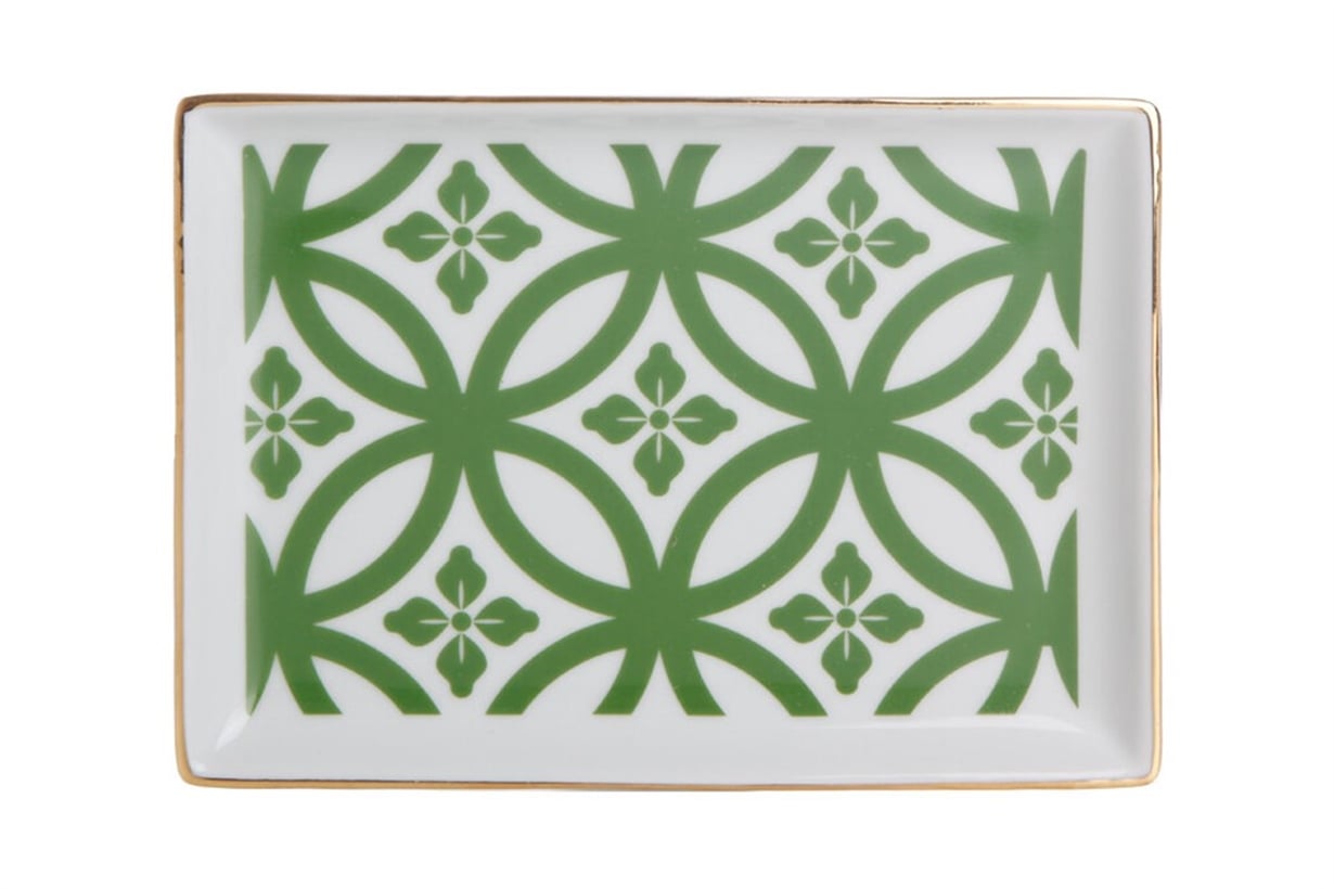 Porland Morocco Desen1 Yeşil Kahvaltı Tabağı 18cm