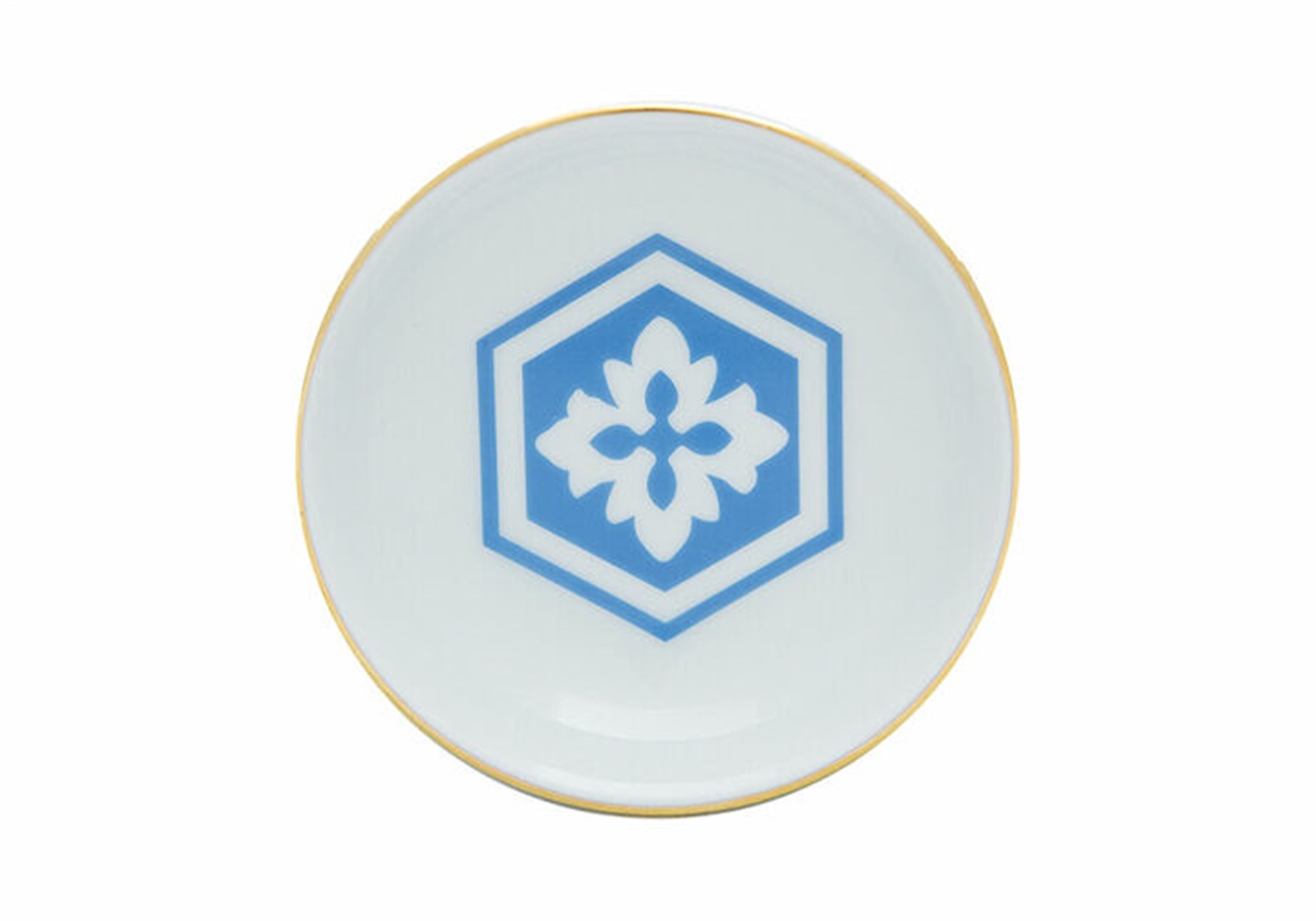 Porland Morocco Desen2 Mavi Mini Kase 10cm