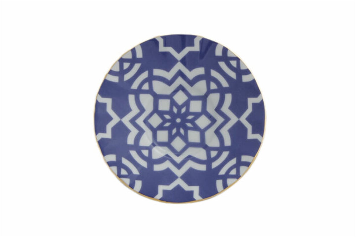 Porland Morocco Desen7 Mor Ergonomik Çay Tabağı 12cm