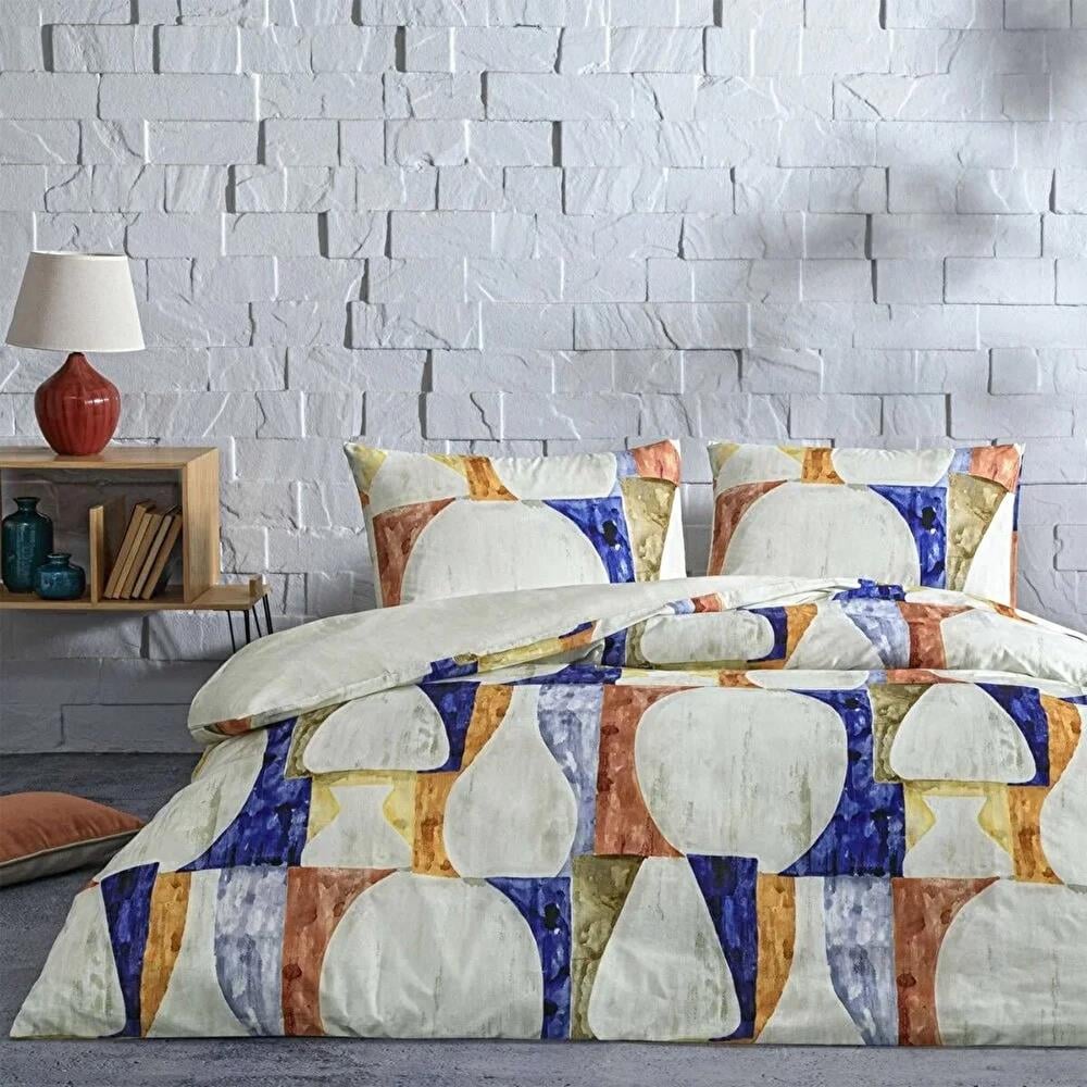 Taç Nevresim Takımı Ranfors Tek Kişilik Axel Mavi