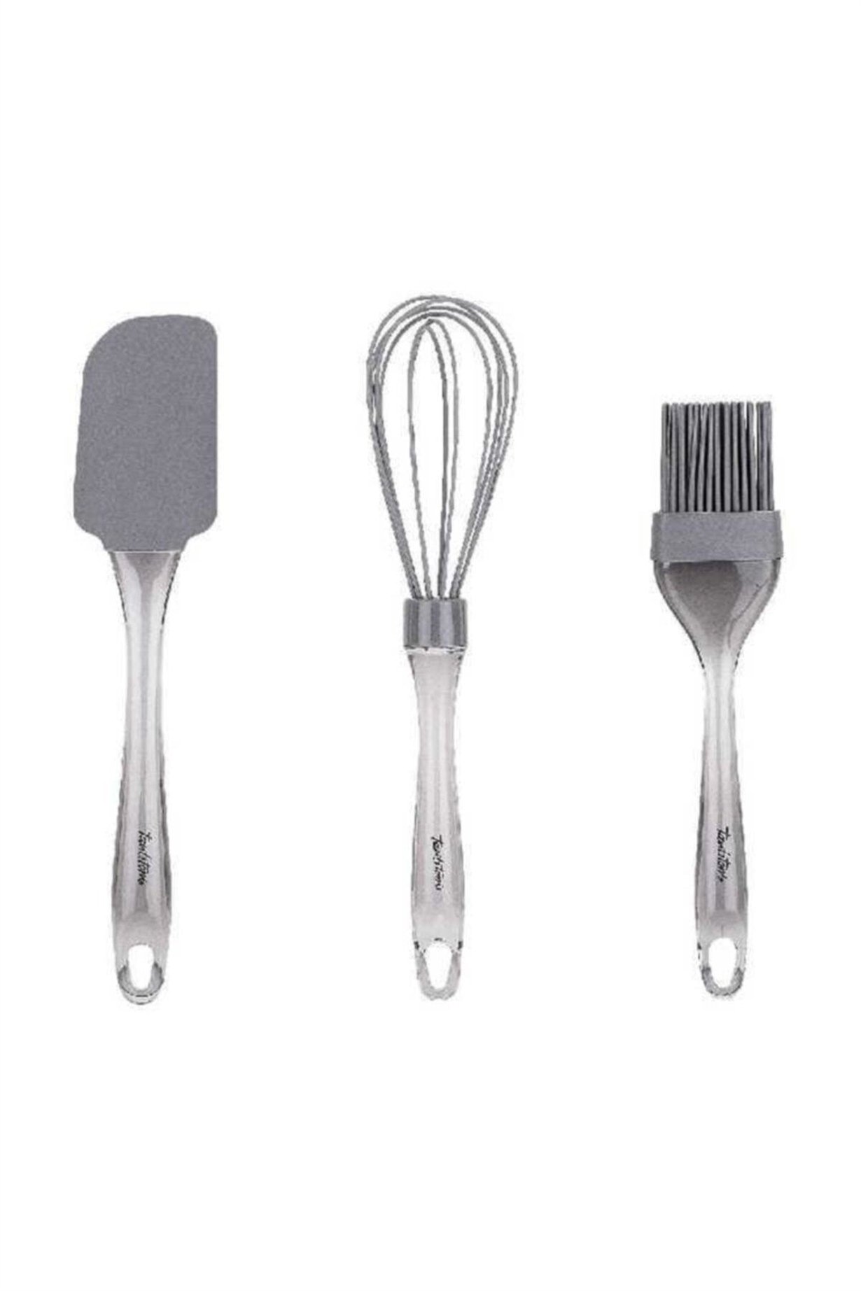 Tantitoni Gri Renkli Silikon 3lü Hazırlık Seti