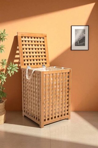 Dıgıthome Çamaşır Sepeti Banyo Düzenleyici Bambu DB-0041