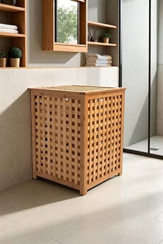 Dıgıthome Çamaşır Sepeti Banyo Düzenleyici Bambu DB-0041