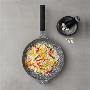 Emsan Döküm Wok Tava Granit Perge 30cm