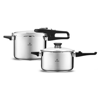 Emsan Fast Cooker Çift Emniyetli Düdüklü Tencere 4 +6 Lt