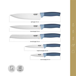 Emsan Royal German Steel Bıçak Seti