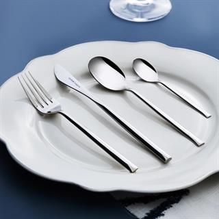 Karaca Elegance New Liza Platin 12 Kişilik 84 Parça Çatal Kaşık Bıçak Takımı