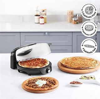 Karaca Gastro 10 in 1 Pizza Pide Lahmacun ve Tandır Ekmeği Makinesi Biodiamond Soft Cream