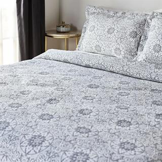 Karaca Home Oriental Çift Kişilik Yatak Örtüsü Set Antrasit