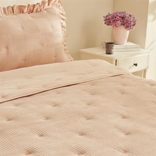 Karaca Home White Collection Perios Çİft Kişilik Fırfırlı Spring Comfor  Somon