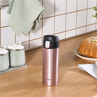 Karaca Pluton Çelik Sızdırmaz Termos Rose Gold 350 ml