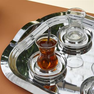 Karaca Timeless Platin 40 Parça 12 Kişilik Çay Seti