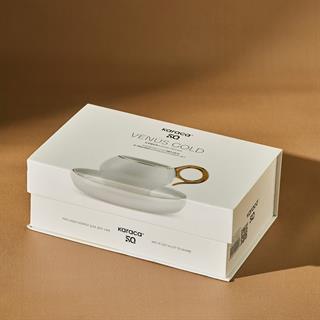 Karaca Venüs Gold 2 Kişilik Kahve Fincan Takımı 135 ml