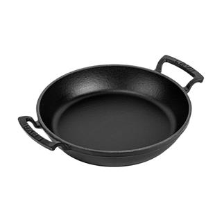 Lava Döküm Yuvarlak Sahan Döküm Demir Yekpare Çift Kulplu )24cm