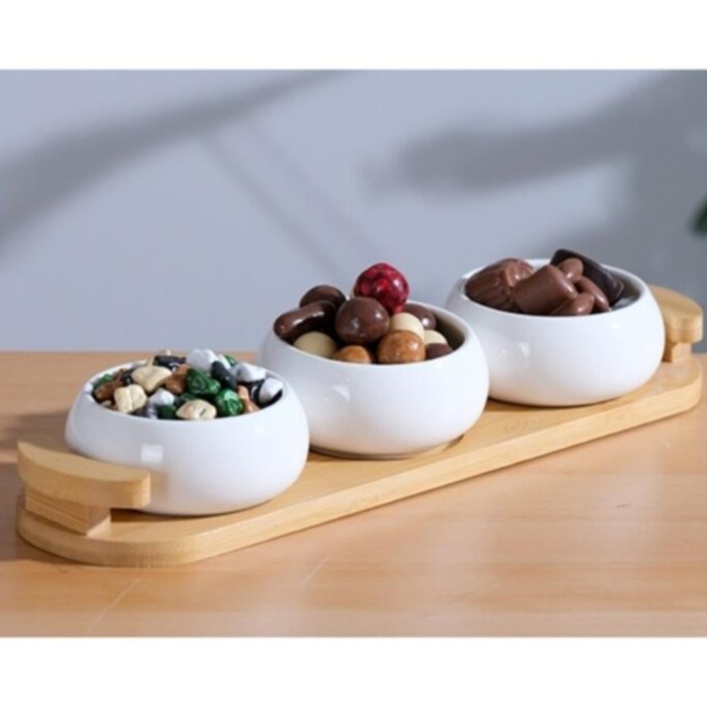 Acar Bambu Pamira 3lü Kase Seti